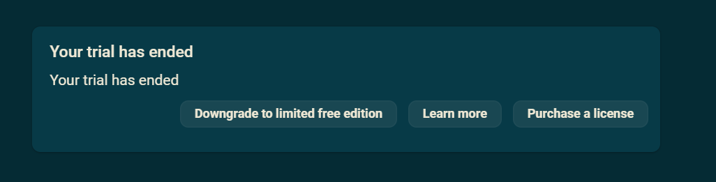 Trial ended by mistake