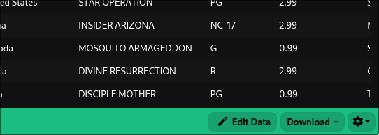 Image showing the edit data button in the result table