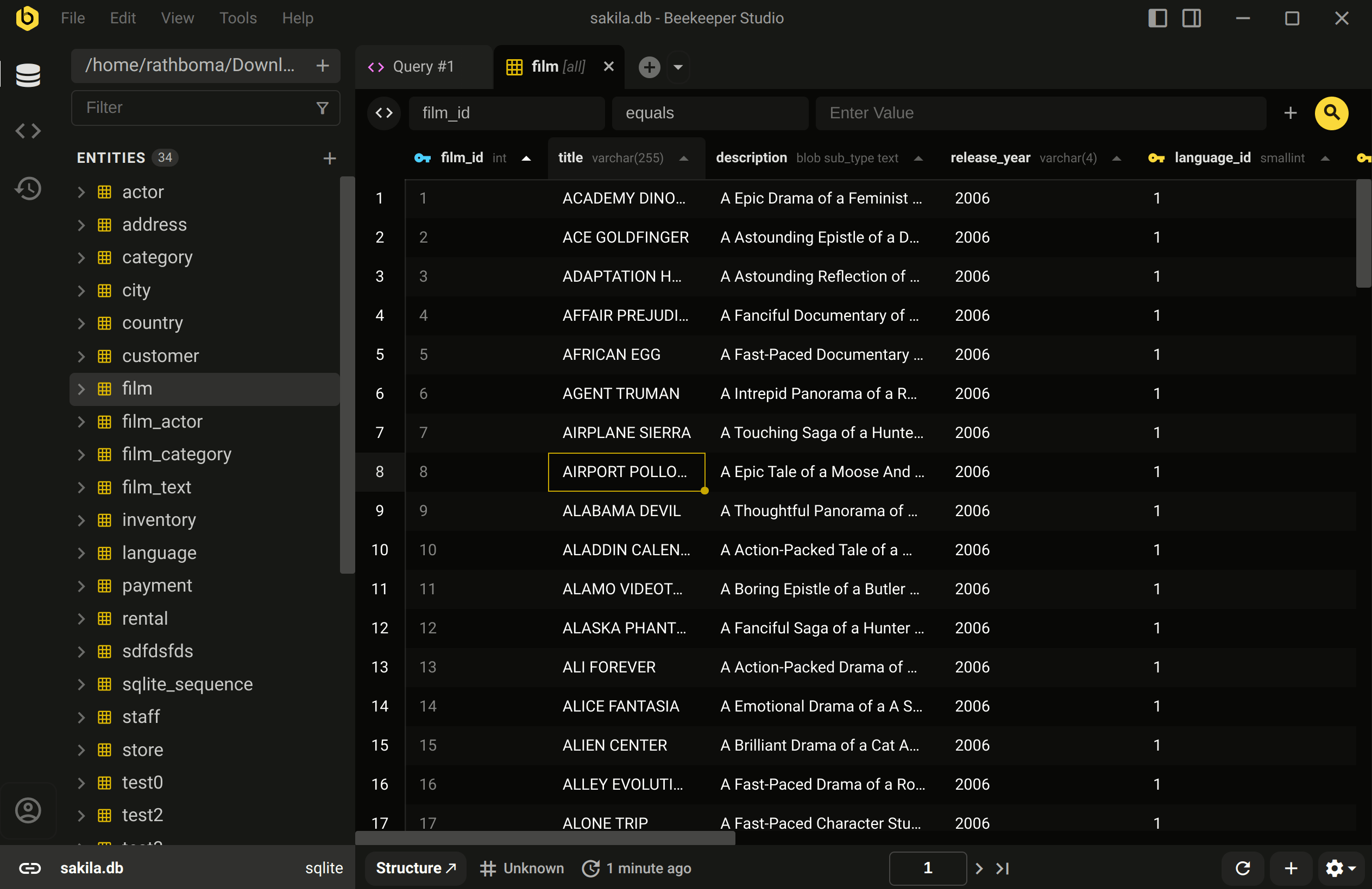 JSON Sidebar