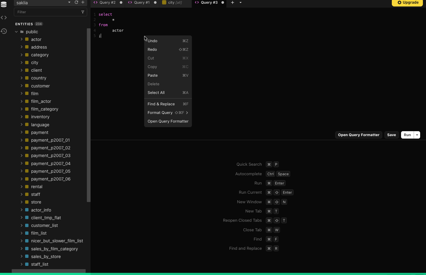 SQL Query Formatter - Beekeeper Studio Documentation